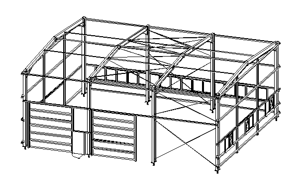 Planung einer Stahlhalle
